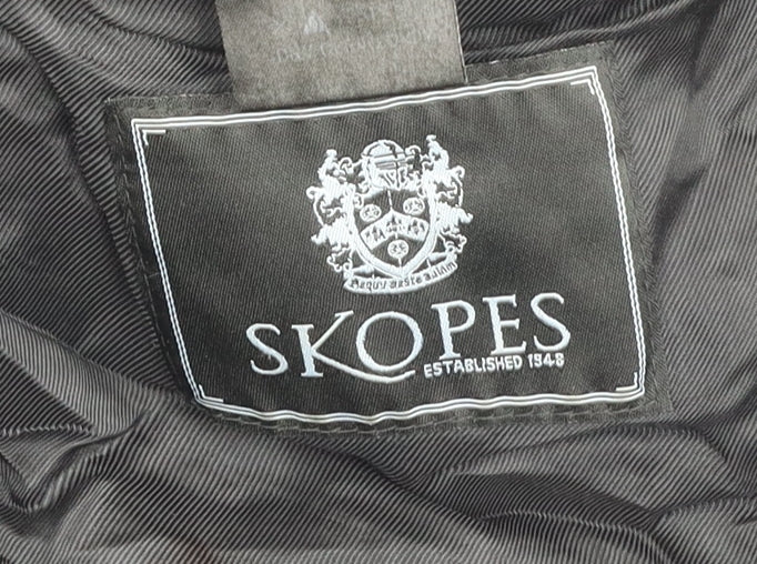 Skopes Men's Blue Wool Blend Overcoat, Size 42 L