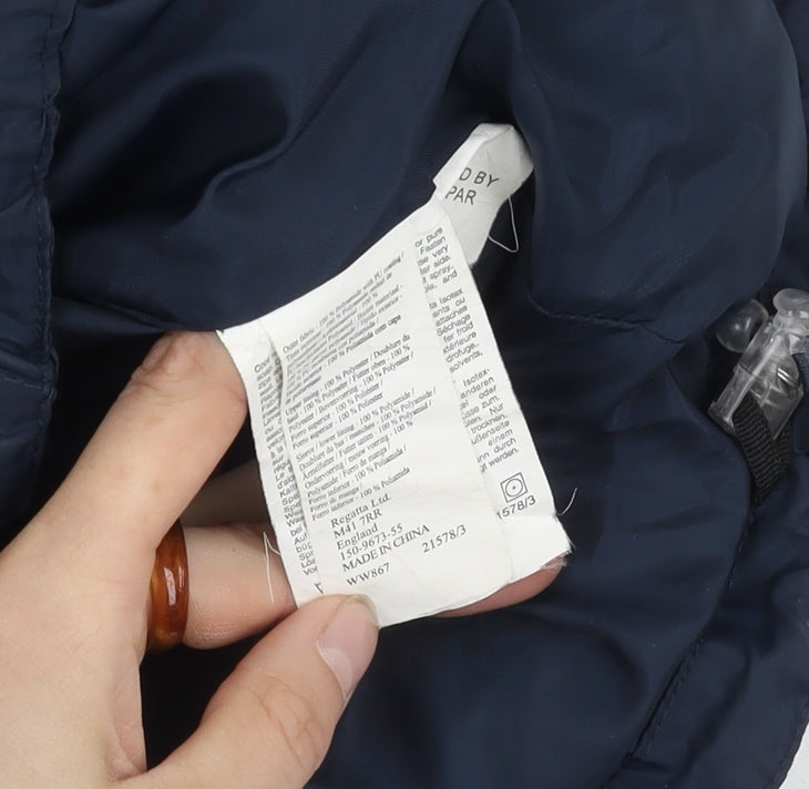 Regatta Women's Blue Waterproof Rain Coat Size 10