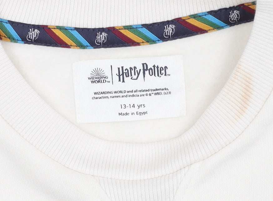 Marks & Spencer Girls Ivory Harry Potter Sweatshirt - 14 Years