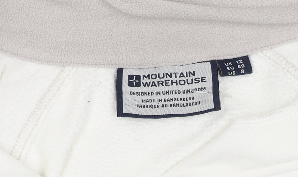 Mountain Warehouse Women's White Fleece Sweatshirt Size 12
