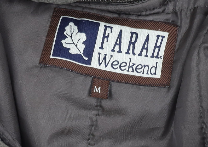Farah Weekend Men's Green Mid-Length Jacket M