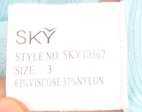 SKY Women’s Blue V-Neck Sleeveless Tank Top