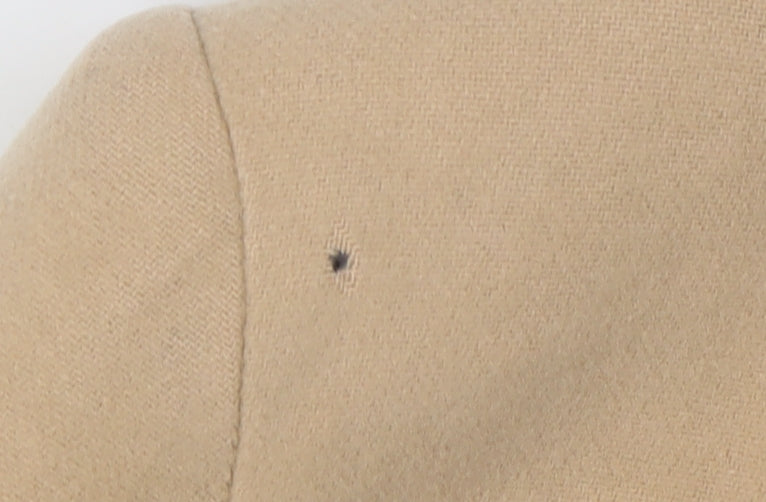 Charlotte Halton Women's Beige Wool Overcoat UK 12