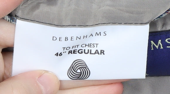 Debenhams Men's Multicoloured 46 Regular Wool Blazer
