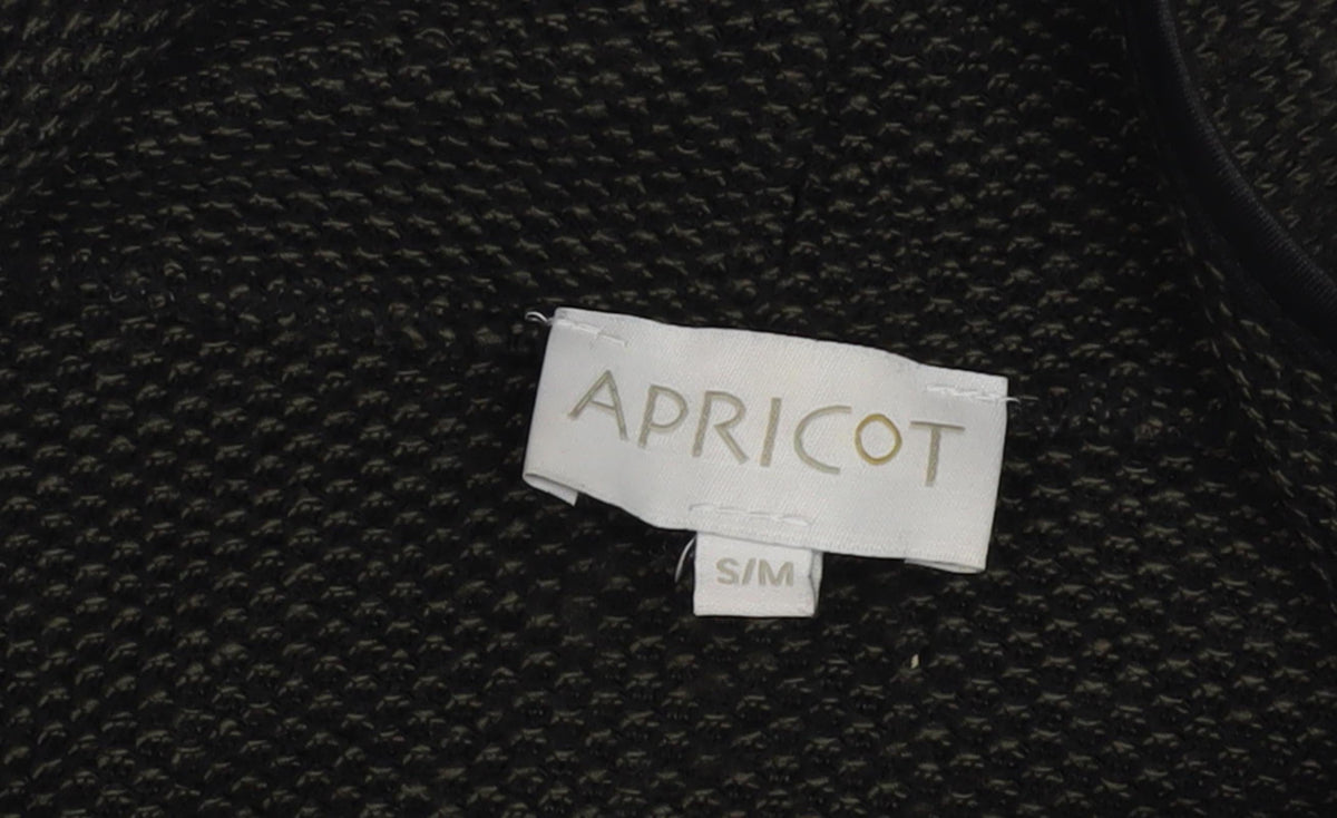 Apricot Women's Black Wrap Jumper, Size S, Casual Knit