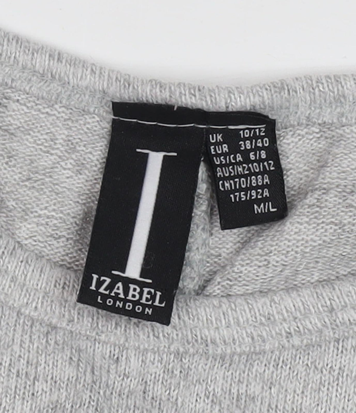 Izabel London Women's Grey Pullover Jumper M