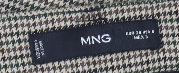 MNG Women’s Multicoloured Houndstooth Trousers