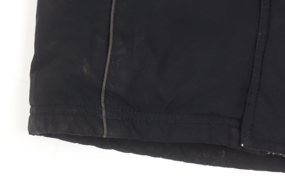 Karrimor Boys Black Puffer Jacket, Size 4-5 Years, Winter Hooded