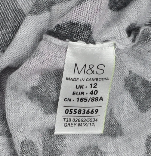 Marks & Spencer Women's Multicoloured Pullover Jumper Size 12