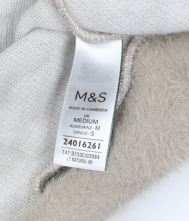 Marks & Spencer Women's Beige Animal Print Jumper M
