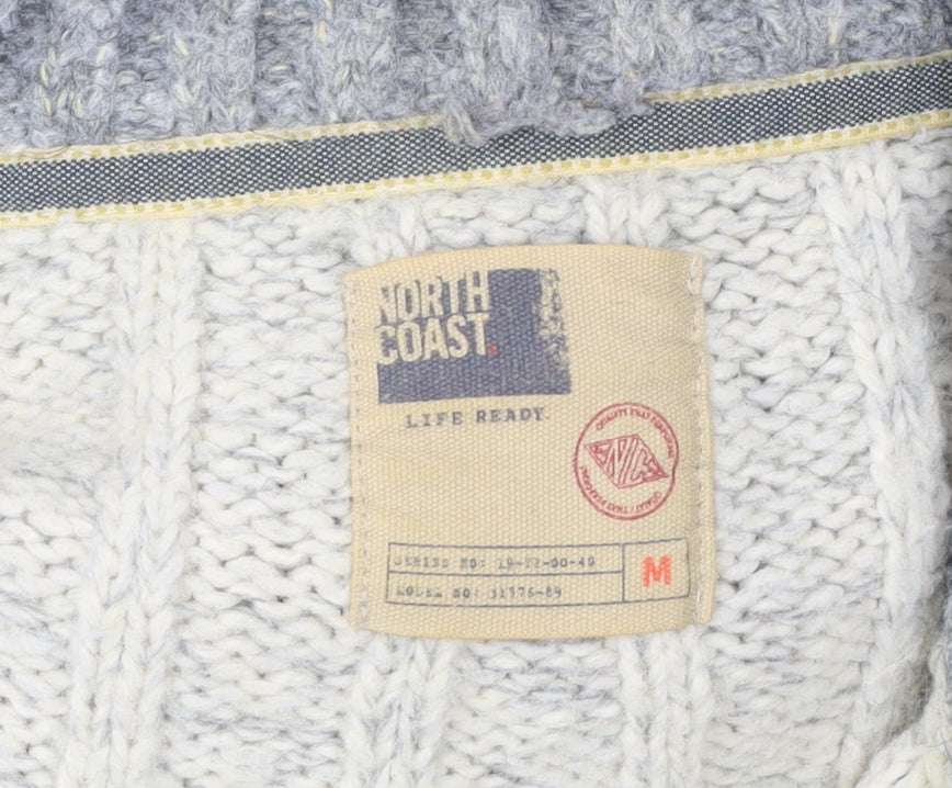 Marks & Spencer Men's Ivory Cable-Knit Pullover M