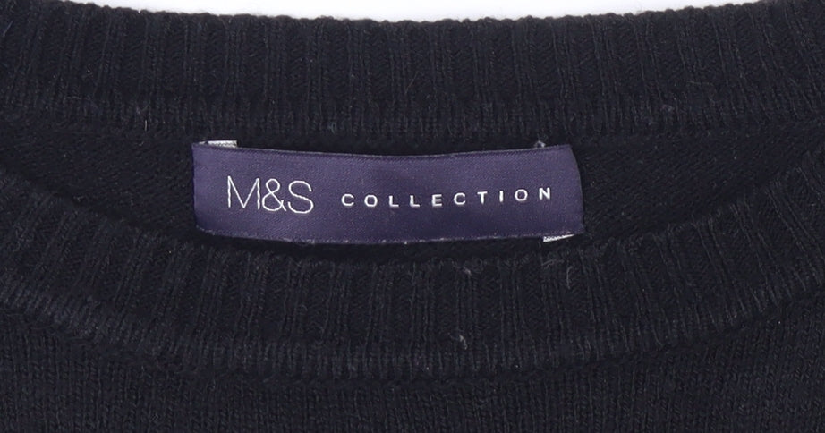 Marks & Spencer Women's Black Jumper Size 10