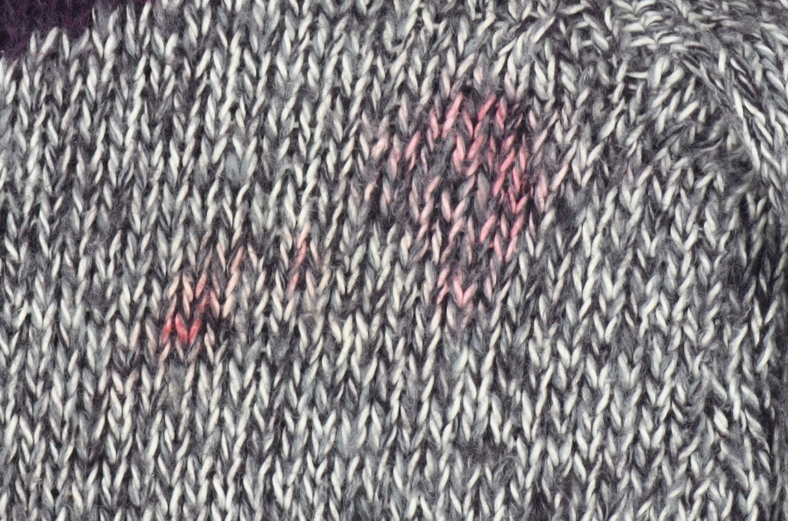 Women's Multicoloured Heart Pullover Jumper Size 10