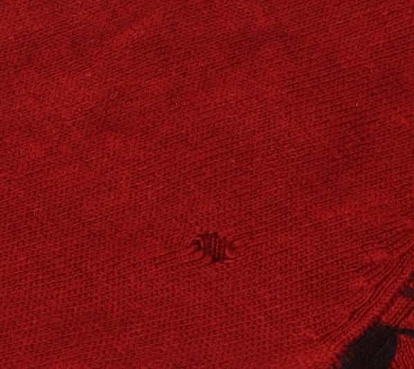 Marks & Spencer Red Floral Women's Pullover Jumper, Size 14