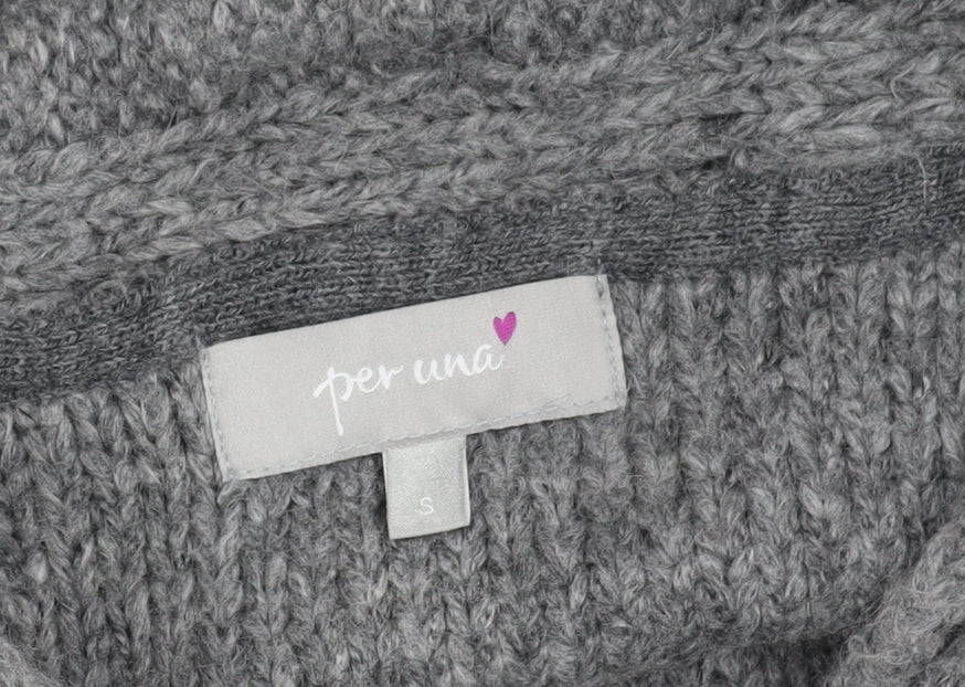 Marks & Spencer Grey Women's Jumper, Small, Boat Neck