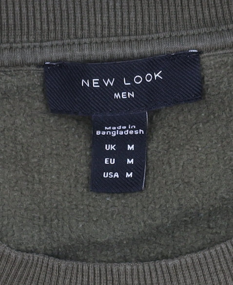 New Look Men's Green Pullover Sweatshirt M
