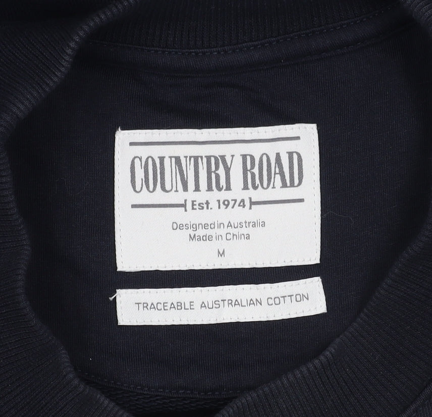 Country Road Men's Blue Pullover Sweatshirt M