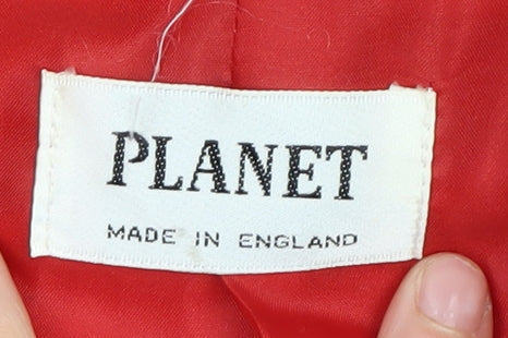 Planet Red Women's Blazer Size 12 Classic Notch Lapel