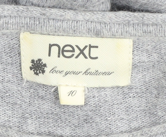 Next Grey Sequin Women's Long Sleeve Jumper Size 10