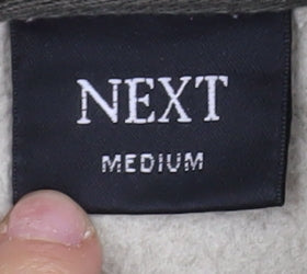 Next Men's Beige Medium Pullover Fleece Sweatshirt
