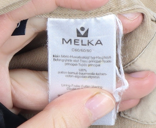 Melka Men's Beige Cotton Jacket, Size 60, Good Condition
