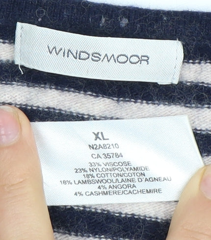 Windsmoor Women's Multicoloured Striped Pullover Jumper XL