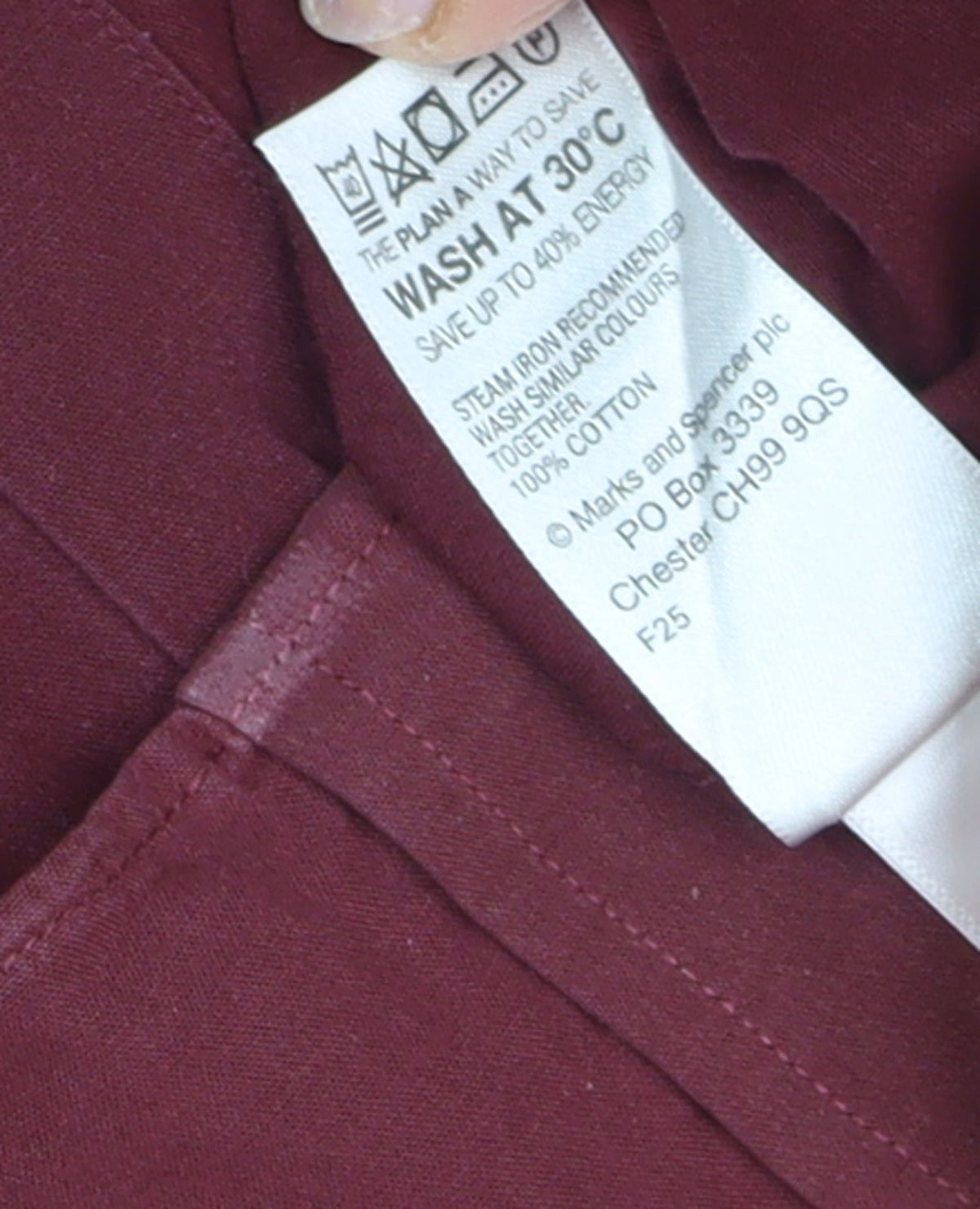 Marks & Spencer Men's Red Short Sleeve Shirt