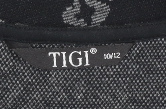 TIGI Women's Black Floral Jumper, Size 10