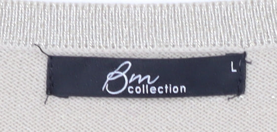 Bonmarché Women's Beige Pullover Jumper L