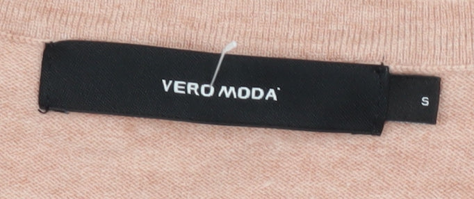 Vero Moda Women's Pink Cardigan, Size S, V-Neck