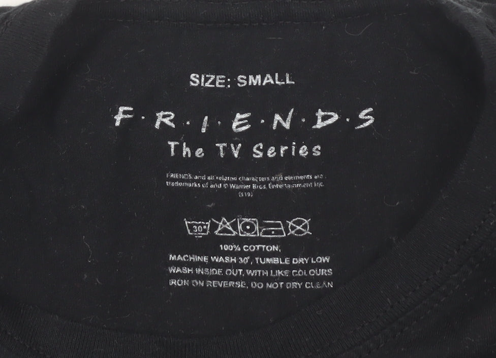 FRIENDS Black Unisex T-Shirt Small