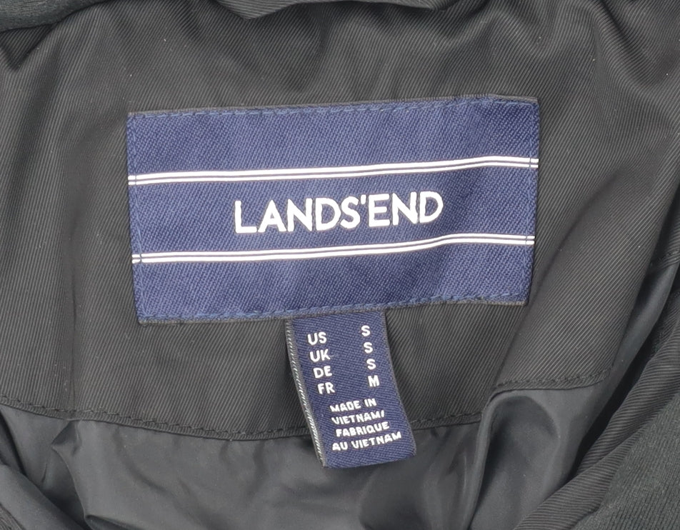 Lands' End Women's Black S Puffer Coat