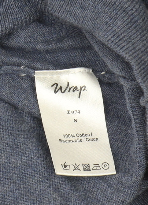 Wrap Women's Blue Star Pullover Jumper, Size S