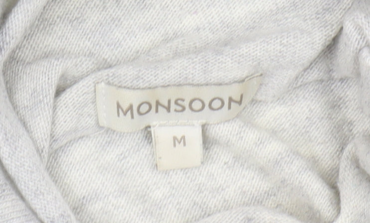 Monsoon Women's Grey Knit Jumper Size M
