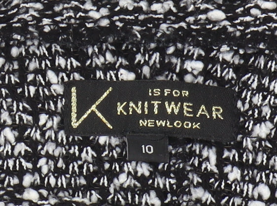New Look Women's Black Knit Jumper Size 10