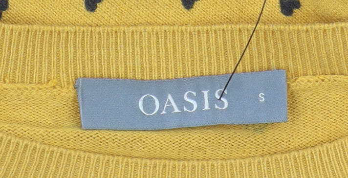 Oasis Women's Yellow Pullover Jumper S