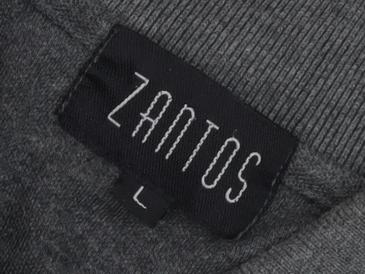 Zantos Men's Grey Polo Shirt L Solid Casual