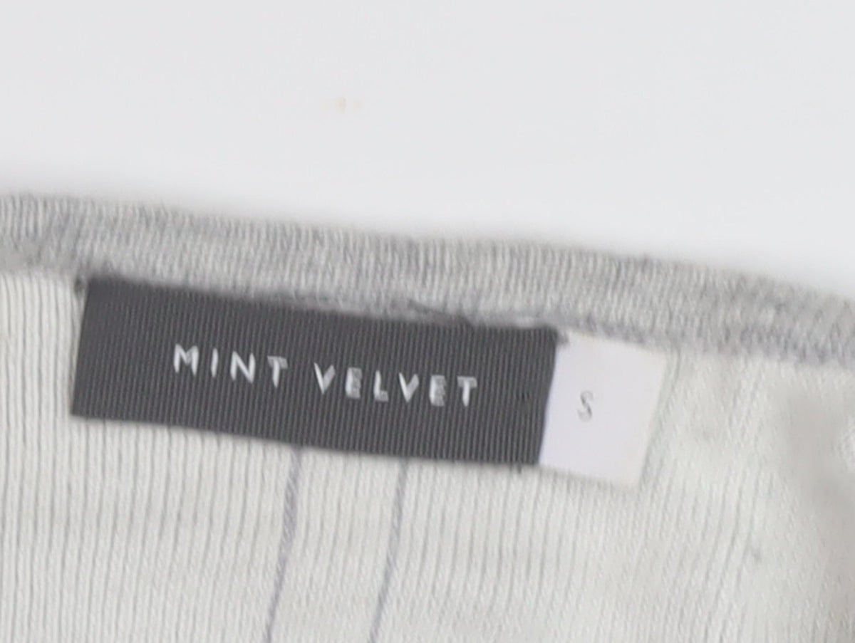 Mint Velvet Women's Grey Sleeveless Knit Vest - Size S