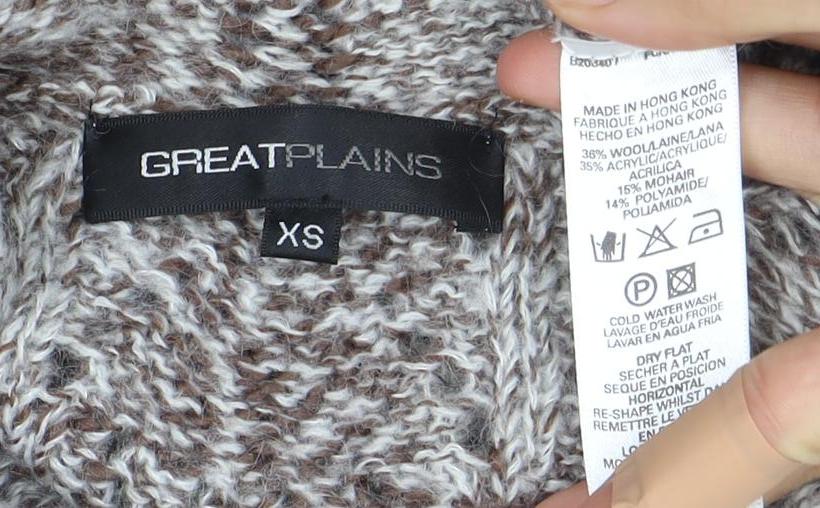 Great Plains Women's Brown XS Chunky-Knit Jumper
