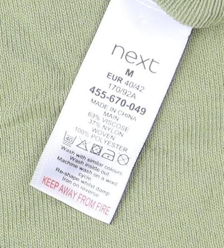 Next Women Green Collared Button-Up Long Sleeve Top