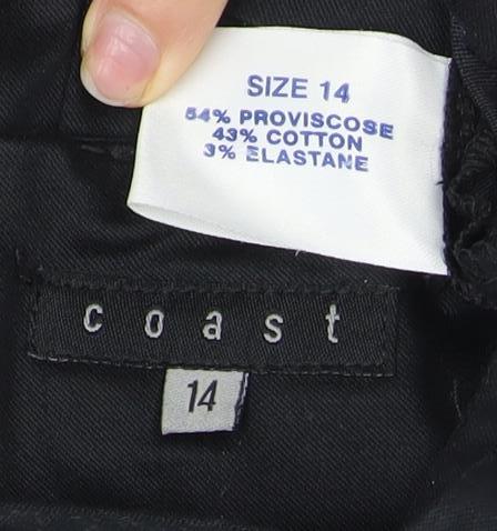 Coast Women's Black Size 14 Sleeveless Dress