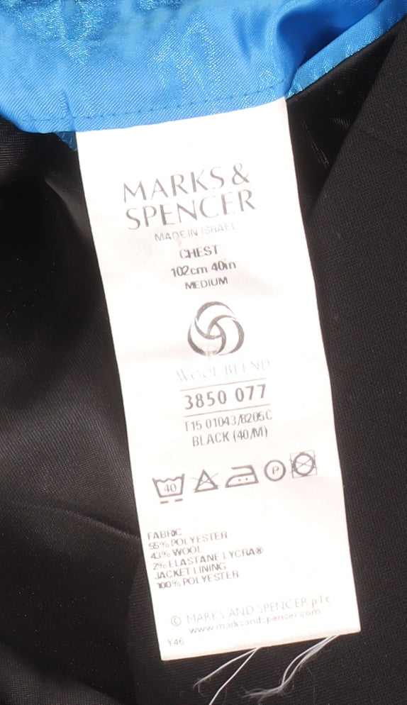 Marks & Spencer Men's Black Tuxedo Blazer 40R