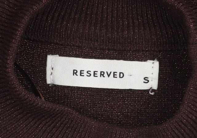 Reserved Women's Brown High Neck Pullover Jumper - S