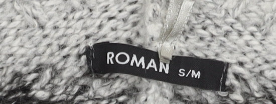 Roman Women's Grey Cape Jumper Sleeveless Knit S
