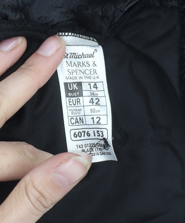 Marks & Spencer Women's Black Sleeveless Blouse