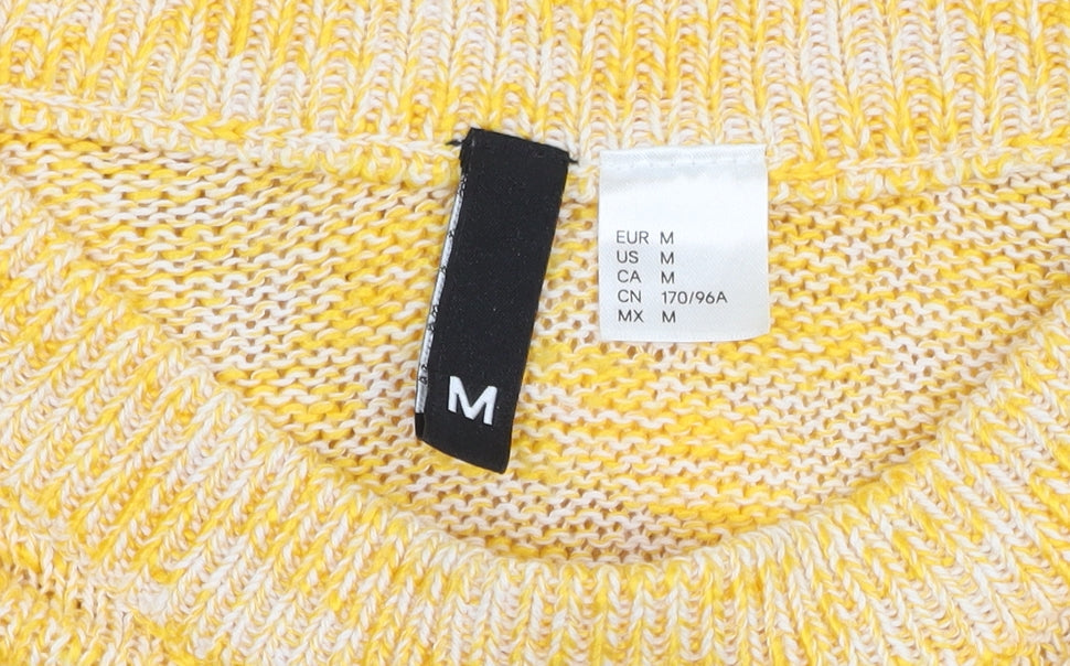 H&M Women's Yellow Knit Shrug Jumper Size M