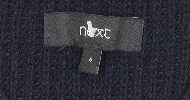 Next Women's Black V-Neck Pullover Jumper Size 6