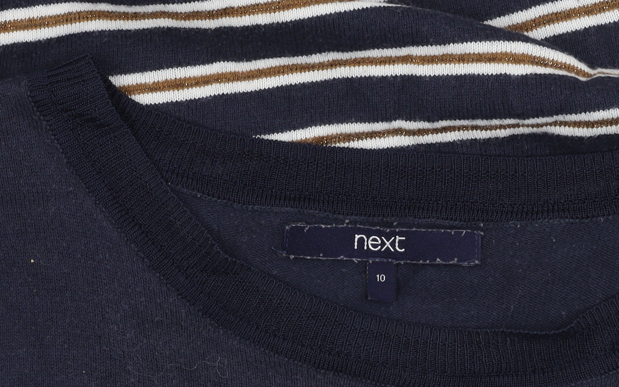 Next Women's Multicoloured Striped Pullover Jumper