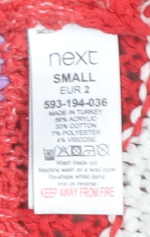 Next Women's Multicoloured Striped Knit Jumper, Small