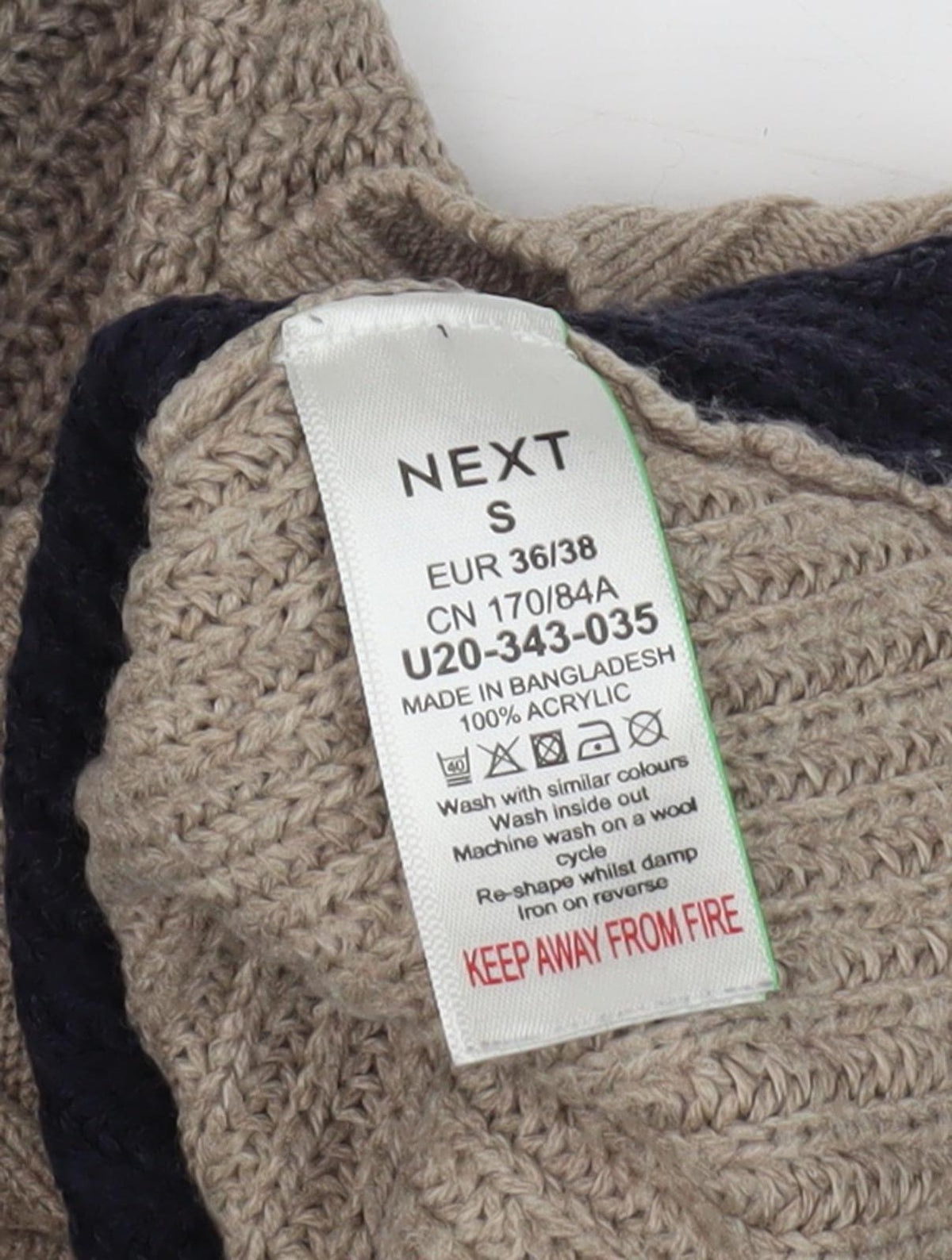 Next Women's Beige Pullover Jumper S